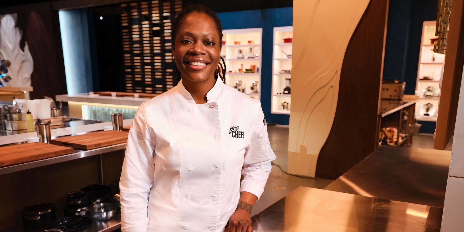 Yes, Chef! Petrina Peart posing with a smile in a kitchen