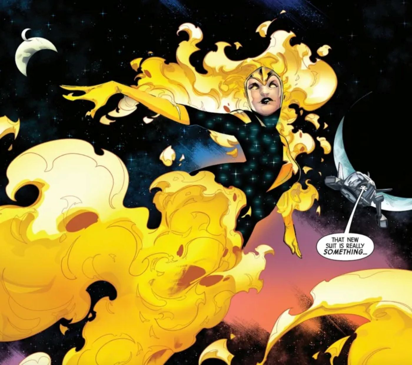 Phoenix displaying her new powers in an upcoming issue of the Marvel Comics series.