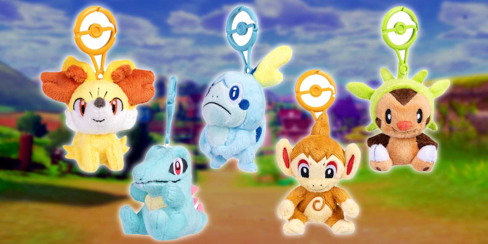 Pokemon adventure partners plushie keychains