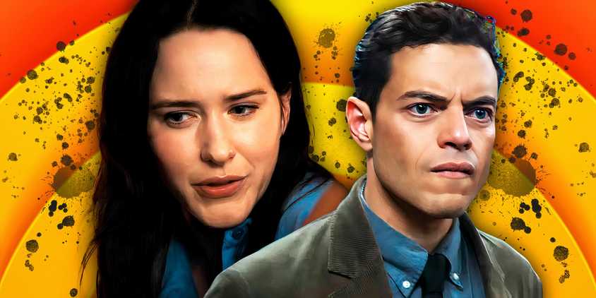 Rami Malek and Rachel Brosnahan from The Amateur