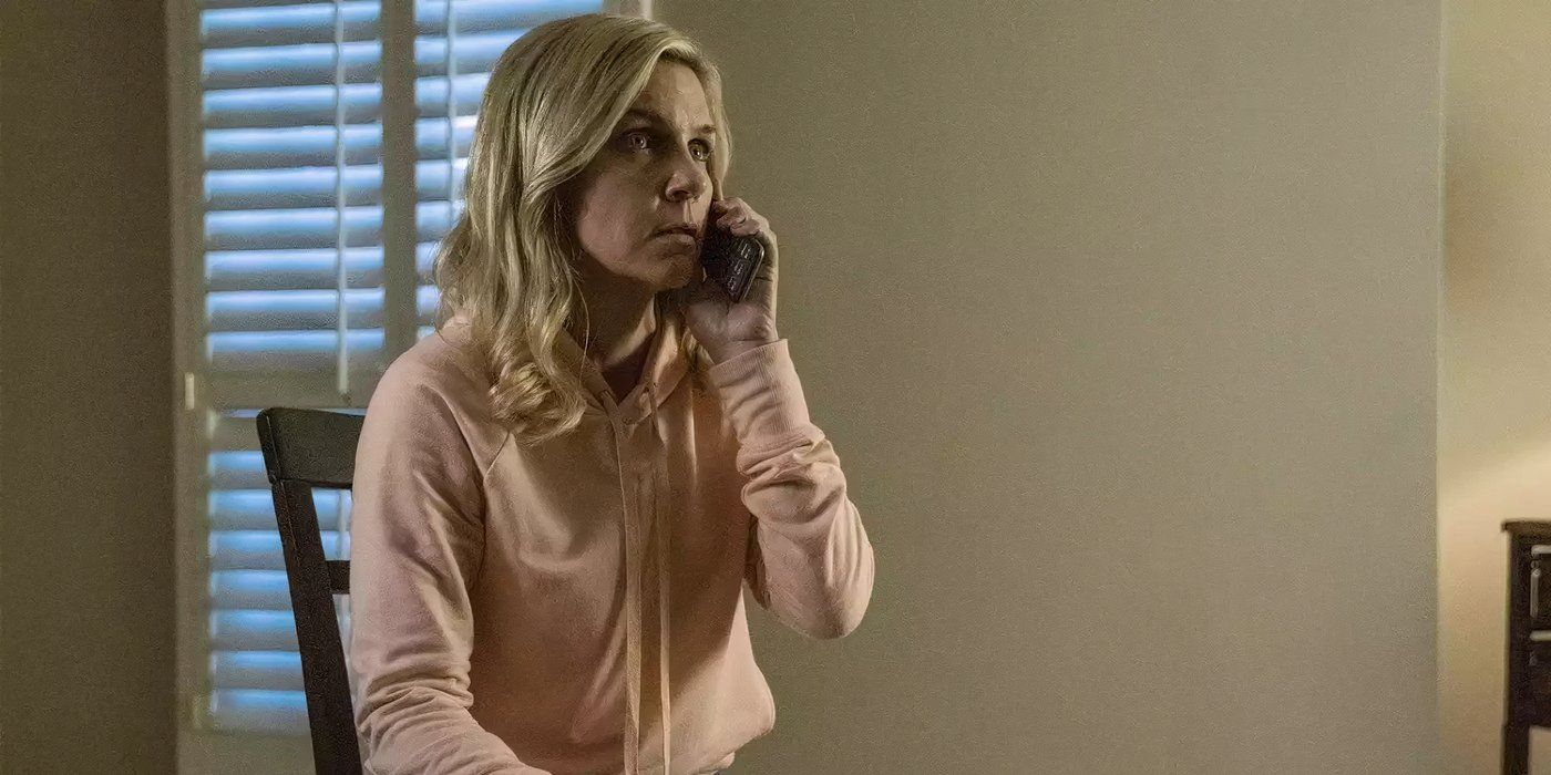 Rhea Seehorn as Kim Wexler on the phone in Better Call Saul.