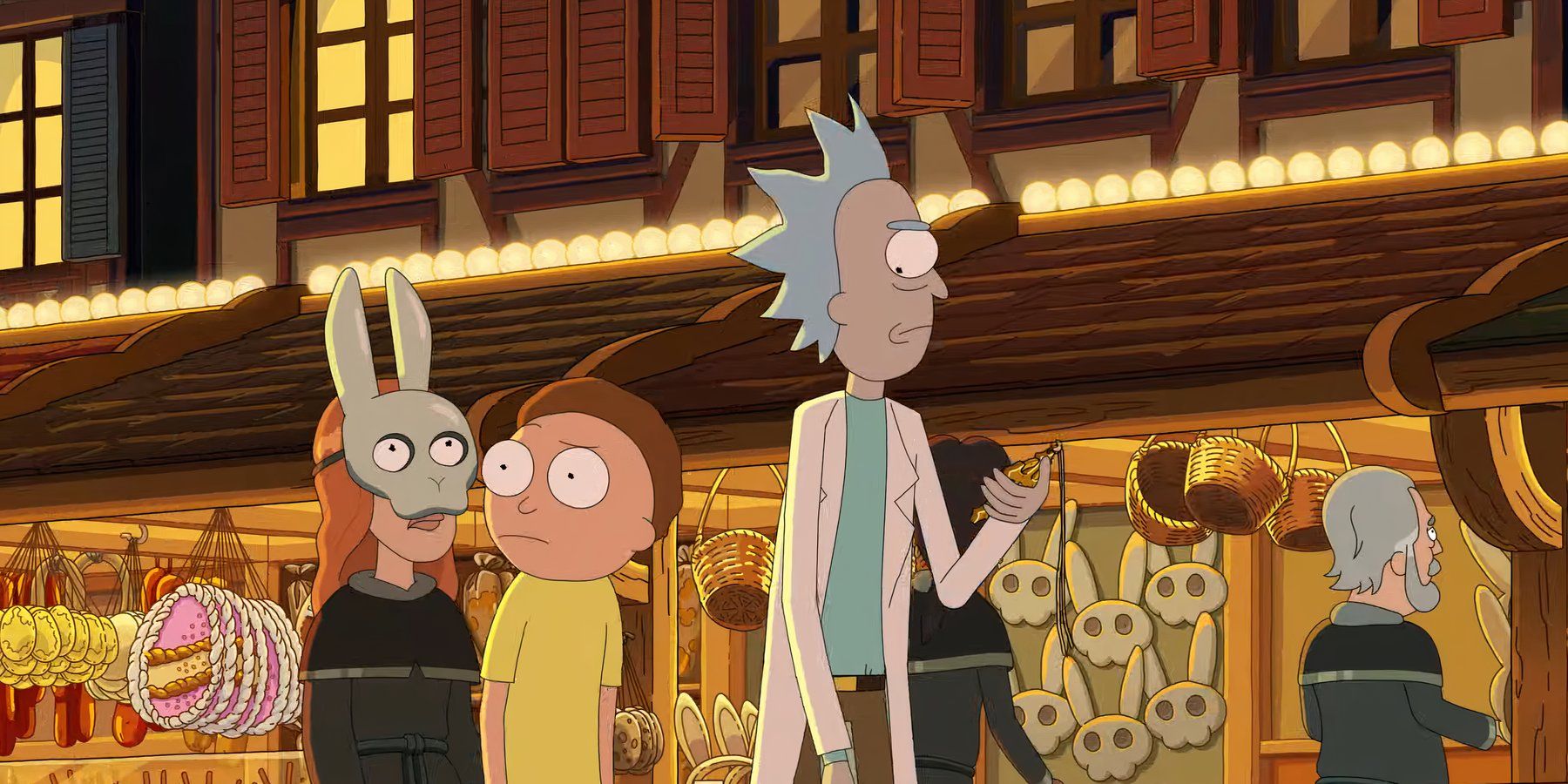 Rick and Morty looking around in the Rick and Morty season 8 teaser