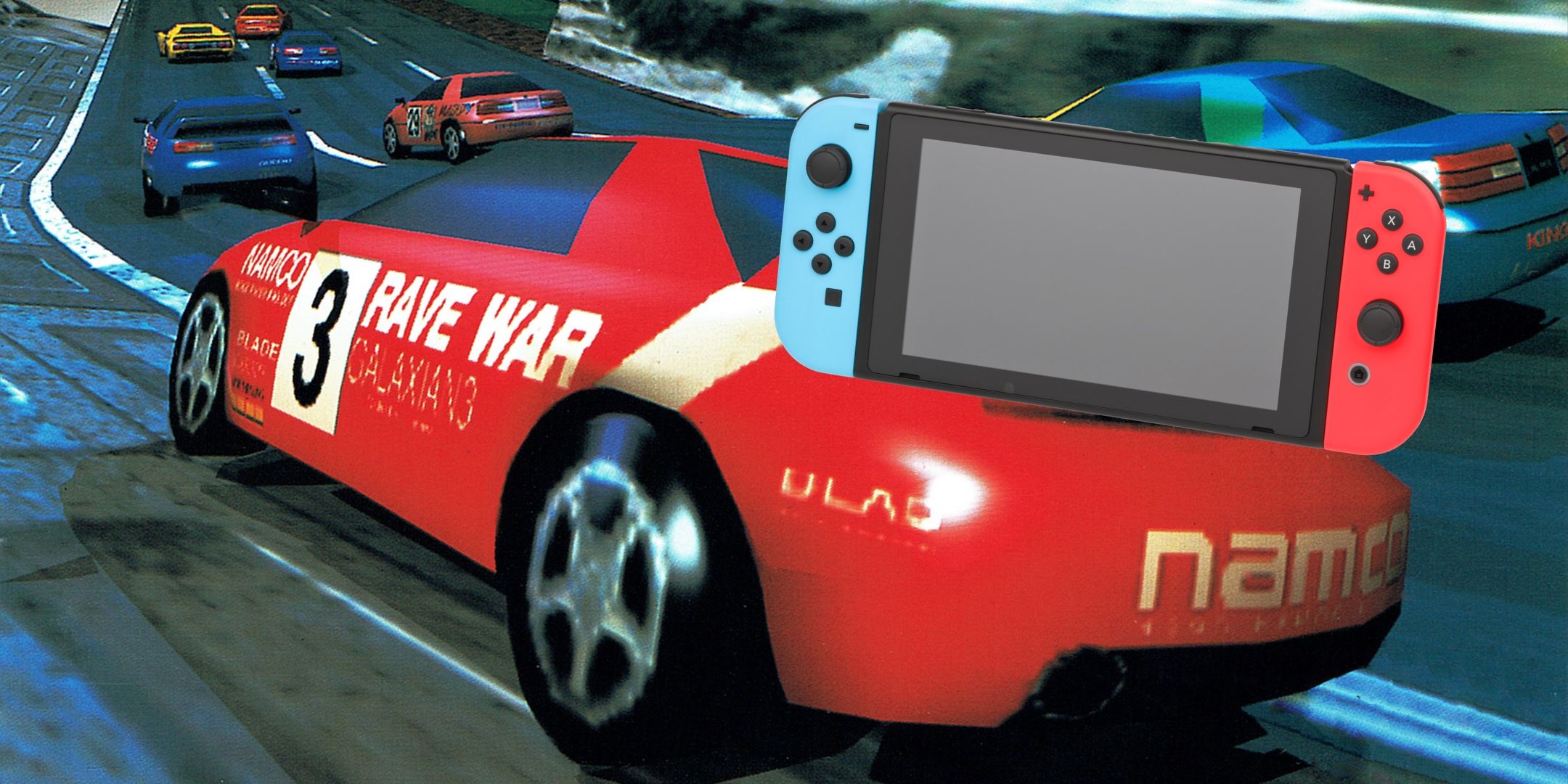 Ridge Racer art with a Nintendo Switch 1