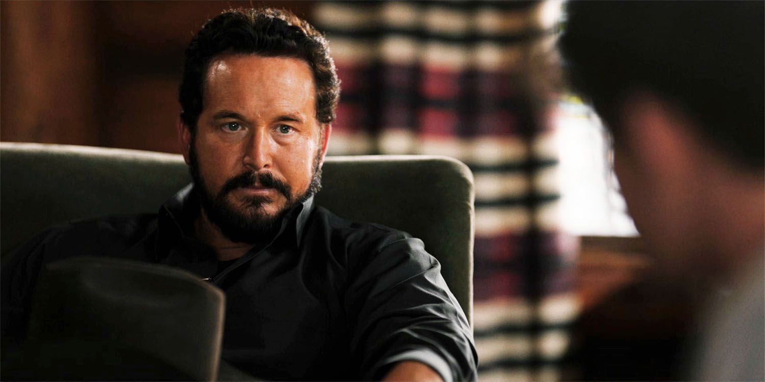Rip sitting in Yellowstone season 5, in the morning