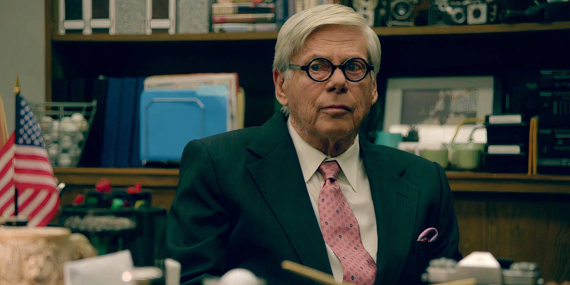 Robert Morse as Dominick Dunne in The People v OJ Simpson