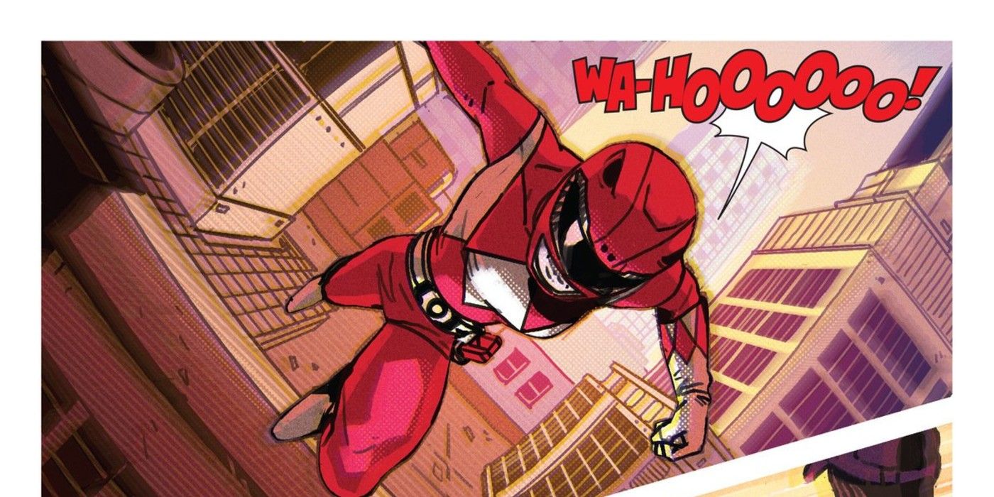 Rocky&rsquo;s sister Raina DeSantos debuts as the female Mighty Morphin Red Ranger in Power Rangers Across the Morphin Grid #1