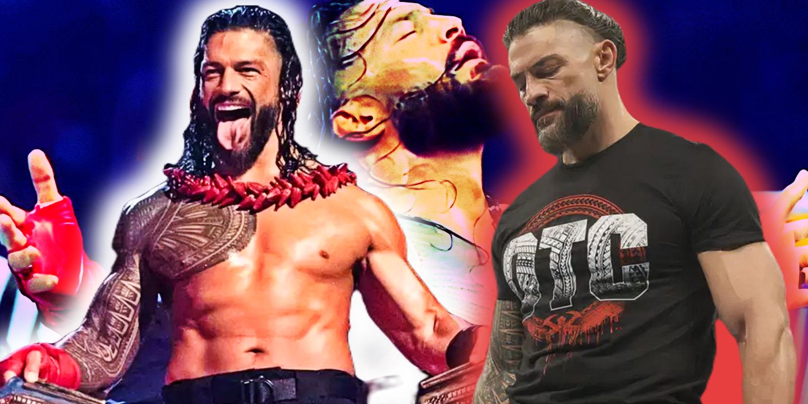 Roman Reigns featured triumphant and sad