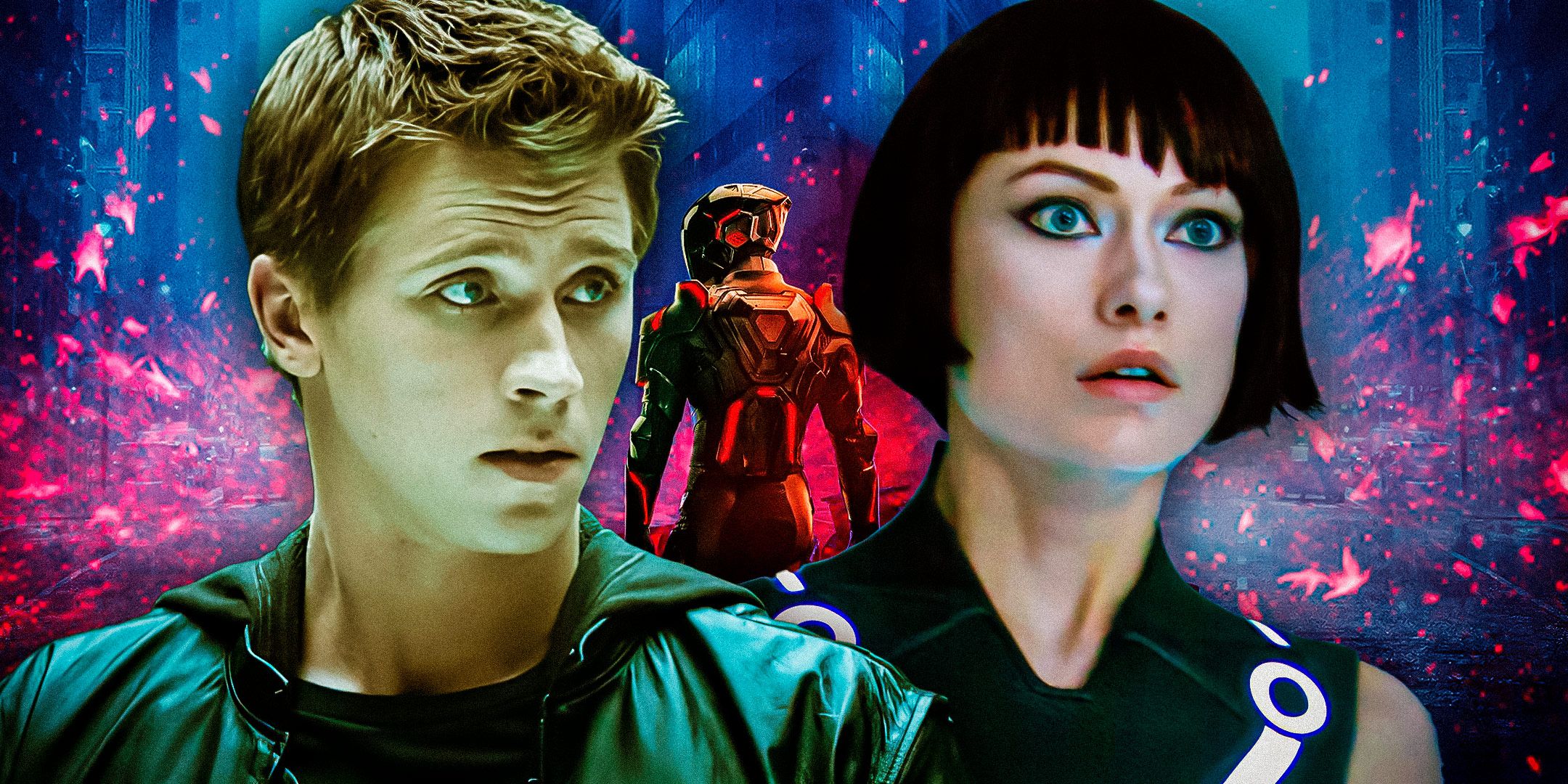 Sam Flynn and Quorra from Tron legacy