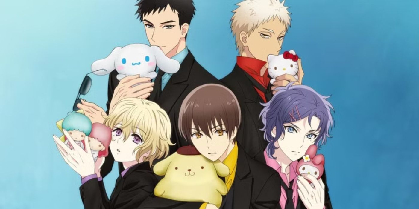 Sanrio Boys - the boys holding their Sanrio characters