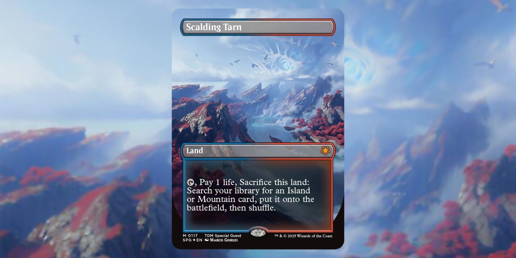 Scalding Tarn Dragonscale foil card from Magic The Gathering