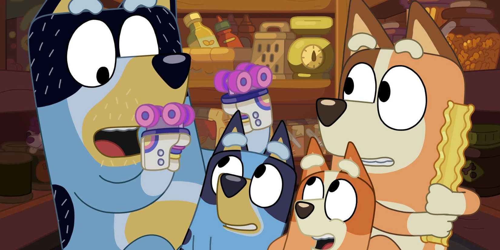The Heeler family in the Bluey episode Fairies