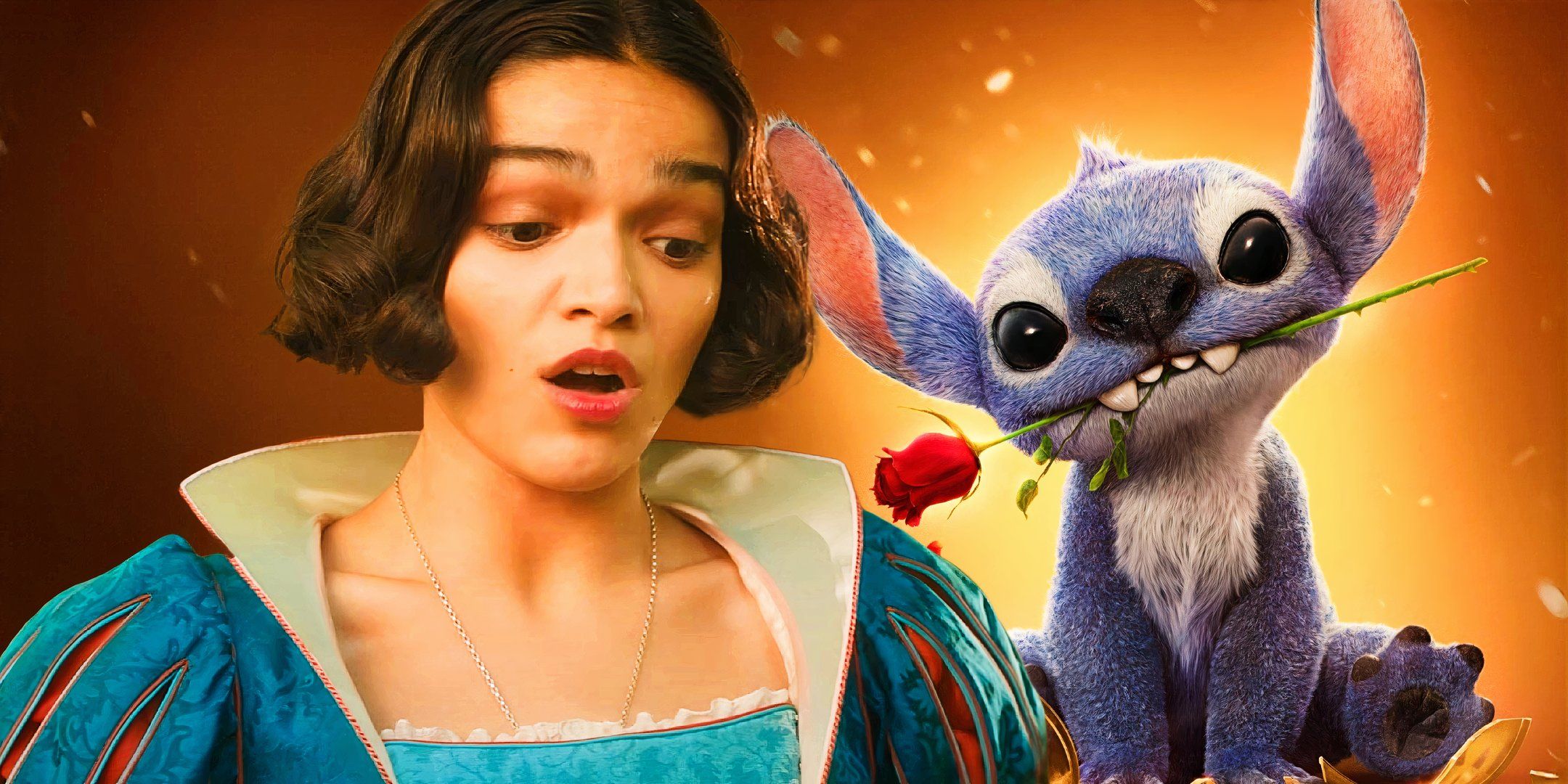 Rachel Zegler in Snow White and Stitch from Lilo &amp; Stitch