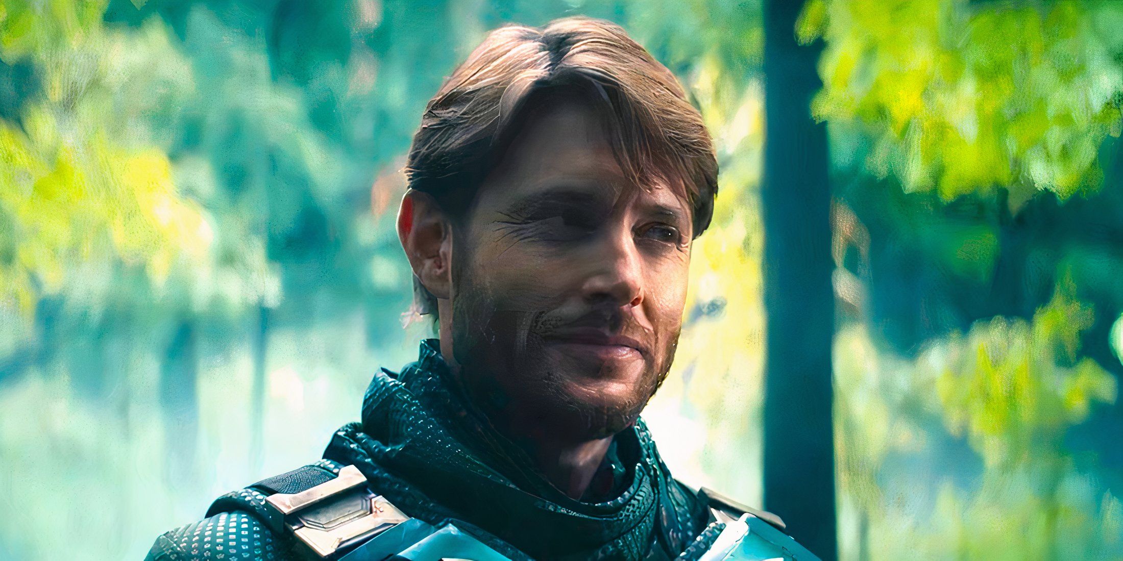 Soldier Boy smiling in Gen V