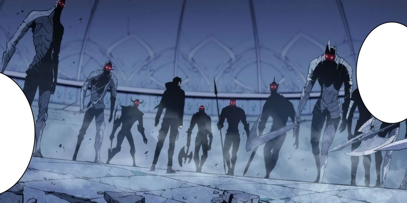solo leveling sung jinwoo in the double dungeon arc