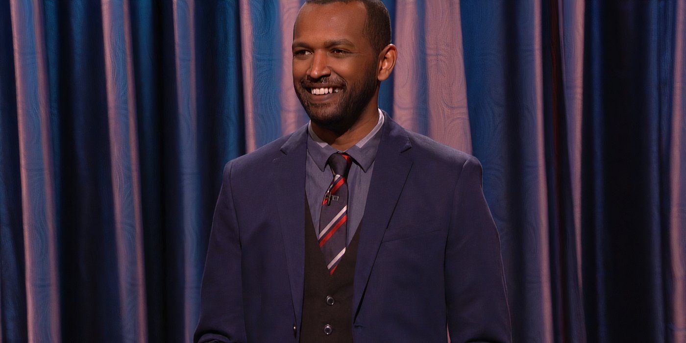 Solomon Georgio performing standup
