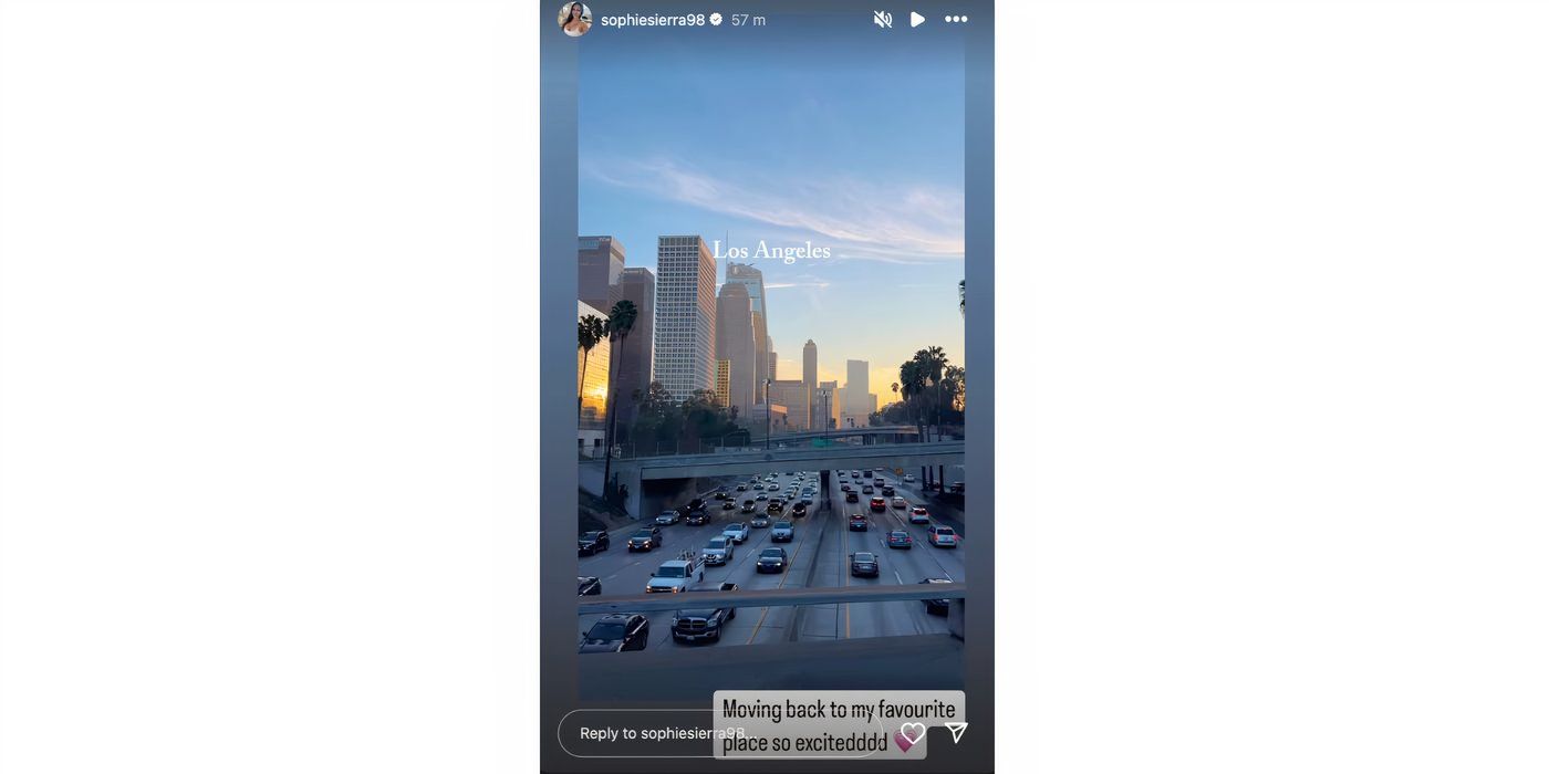 Sophie Sierra in 90 Day Fiance on Instagram Stories