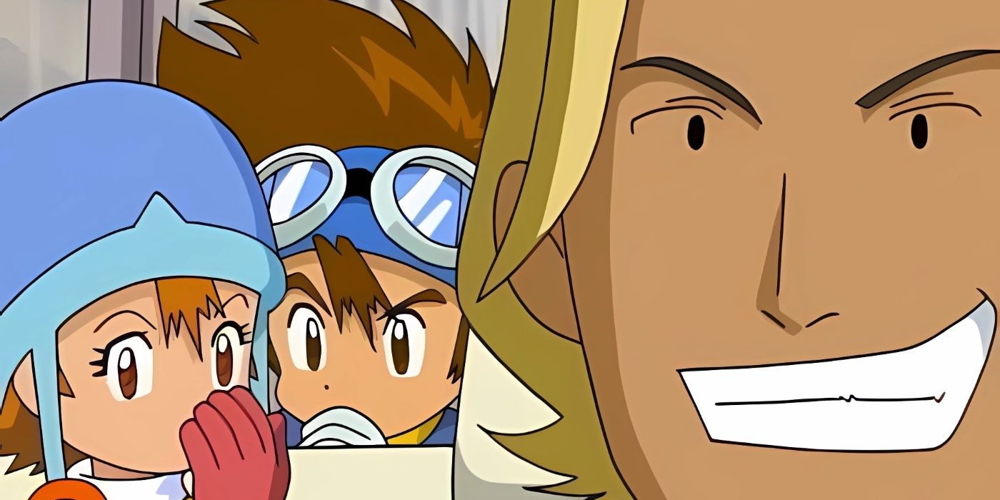 Sora and Tai talk about the stranger who picked them up from the road.