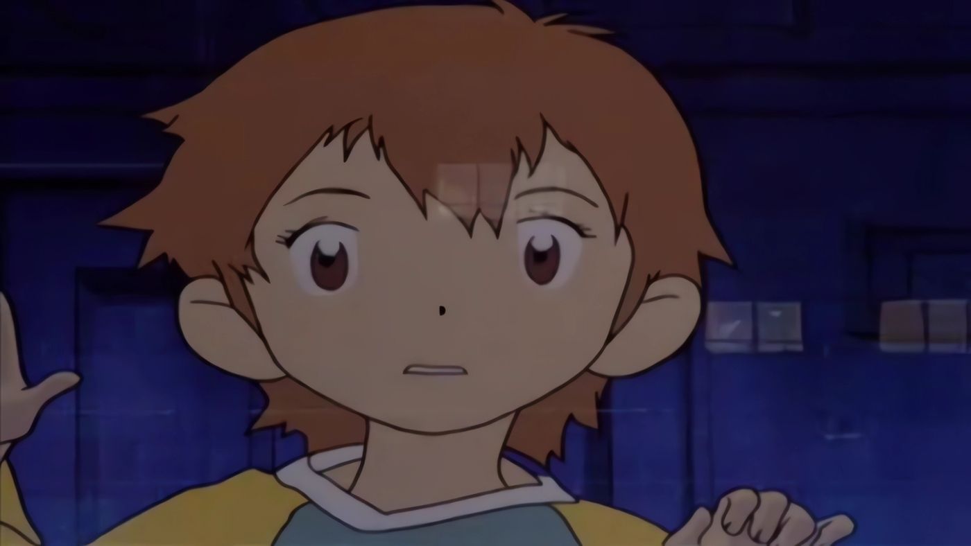 Sora watching the fight from afar and talks about Tai.