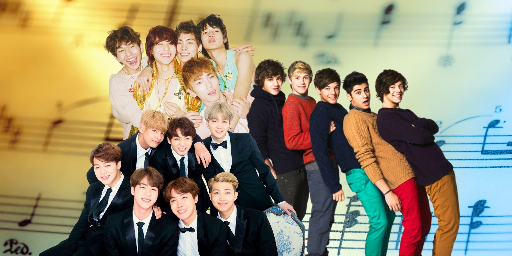 SHINee, BTS, and One Direction