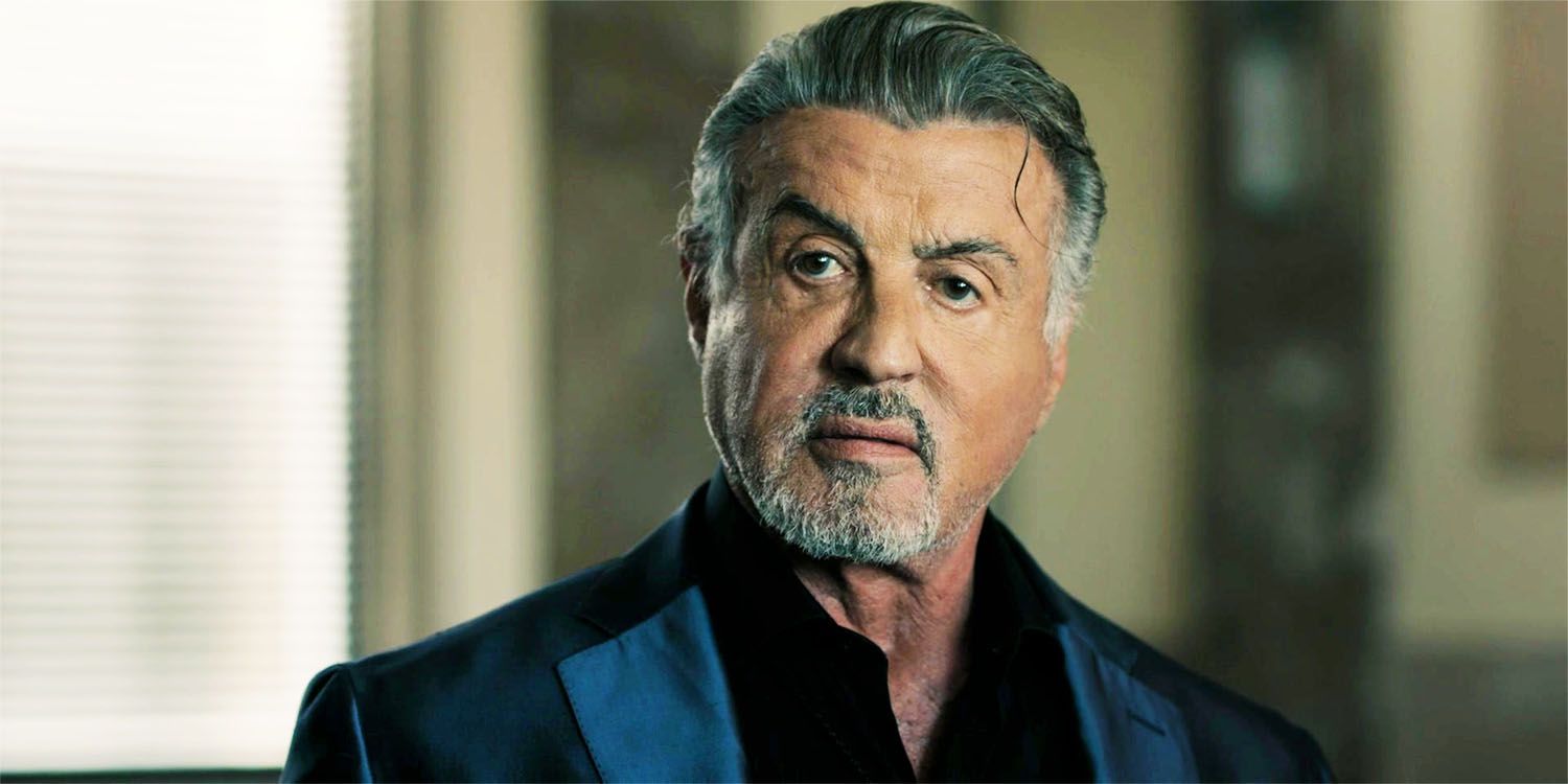 Stallone as Dwight in an image from Tulsa King season 2, episode 1, looking at someone