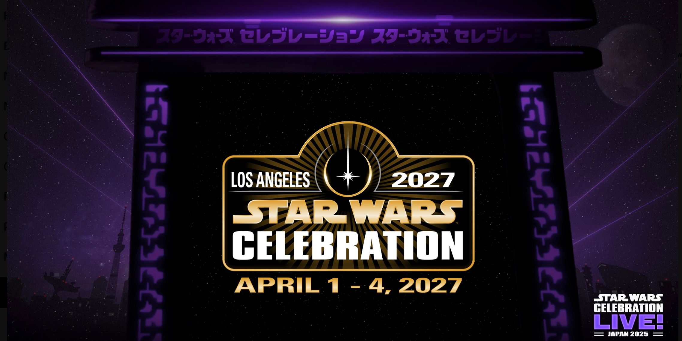 Star Wars Celebration 2027 banner
