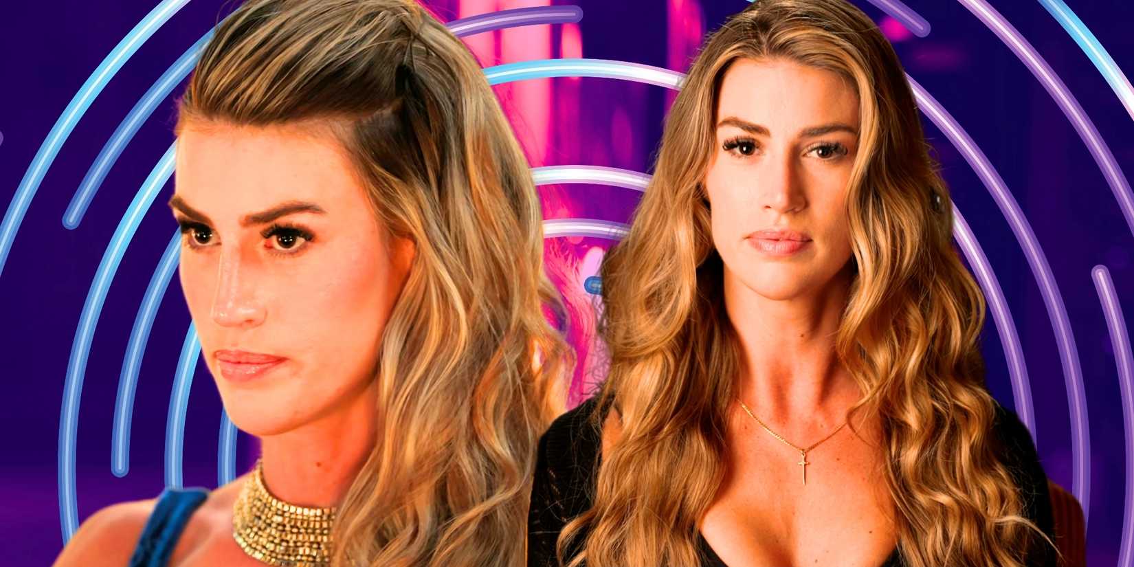 Million Dollar Secret’s Sydnee Falkner with a focused expression