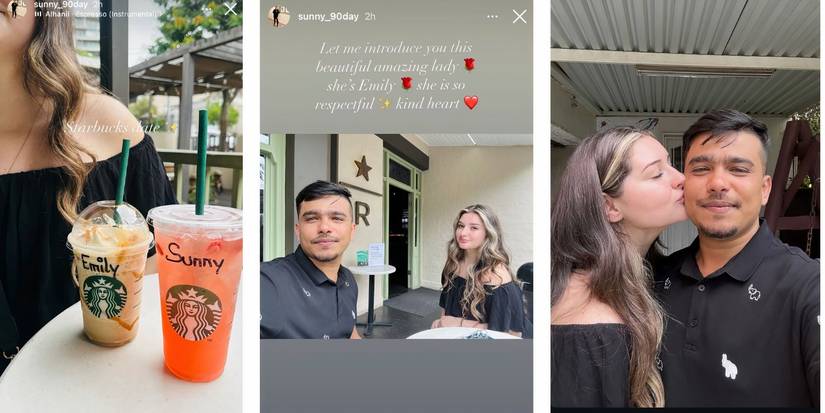 Sunny mahdi in 90 Day Fiance with girlfriend Emily