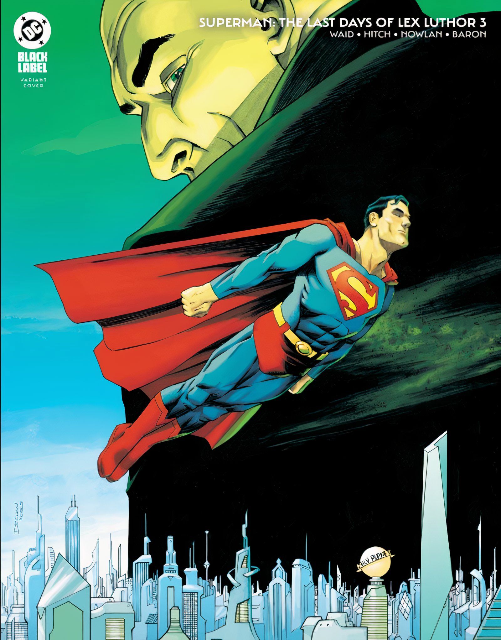 Superman The Last Days of Lex Luthor #3 variant cover 2