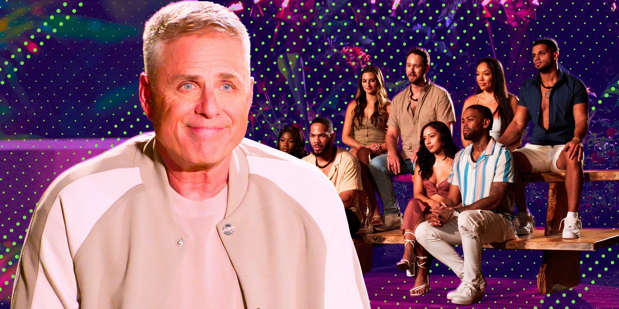 Temptation Island Cast montage with mark l walberg up close