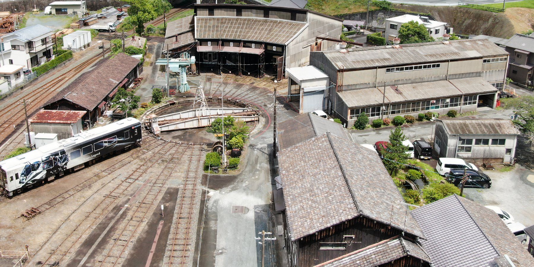 The real-life Tenryu Station in Japan, featured in Evangelion.