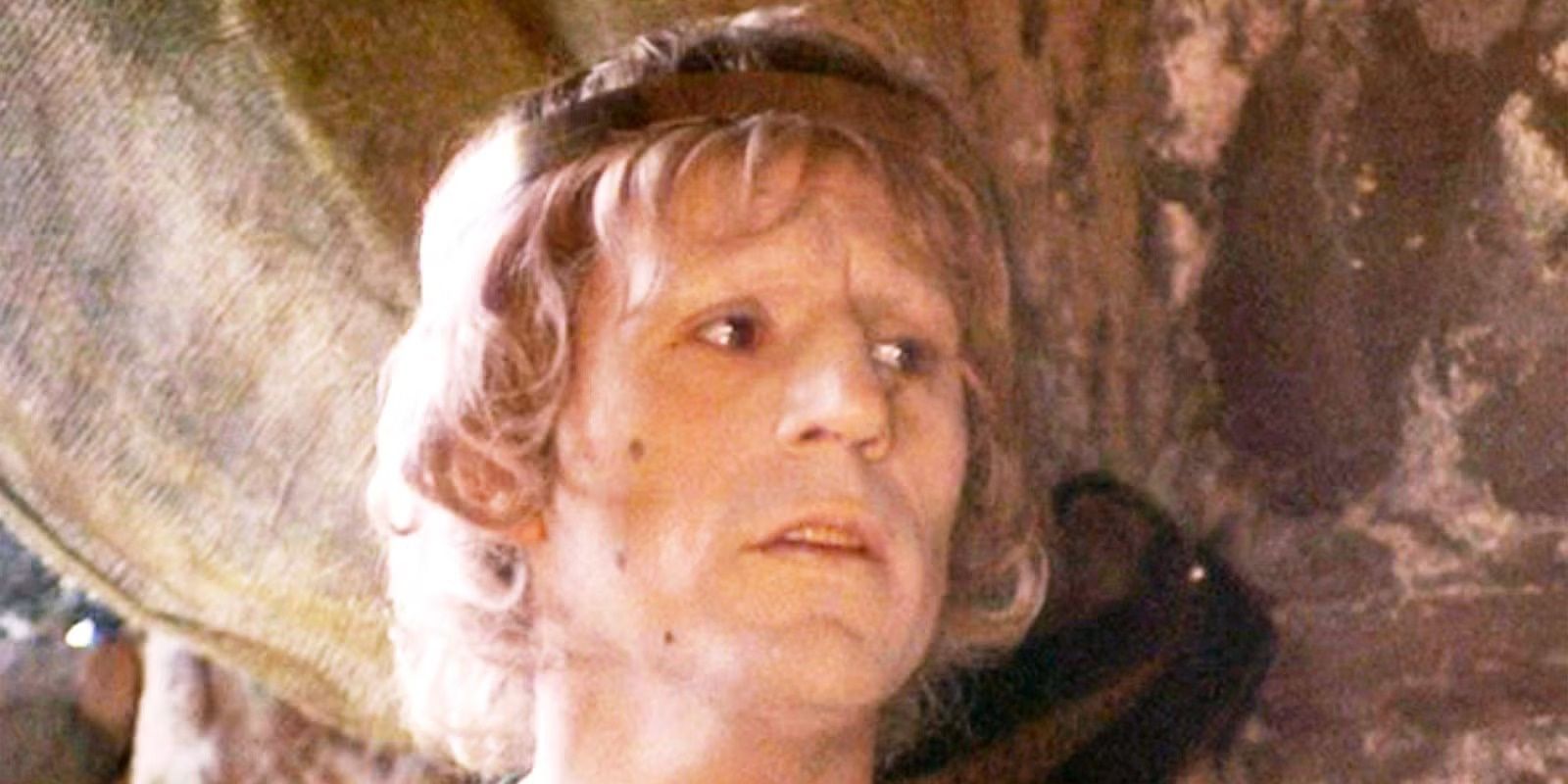 Terry Jones as Prince Herbert looking concerned in Monty Python and the Holy Grail