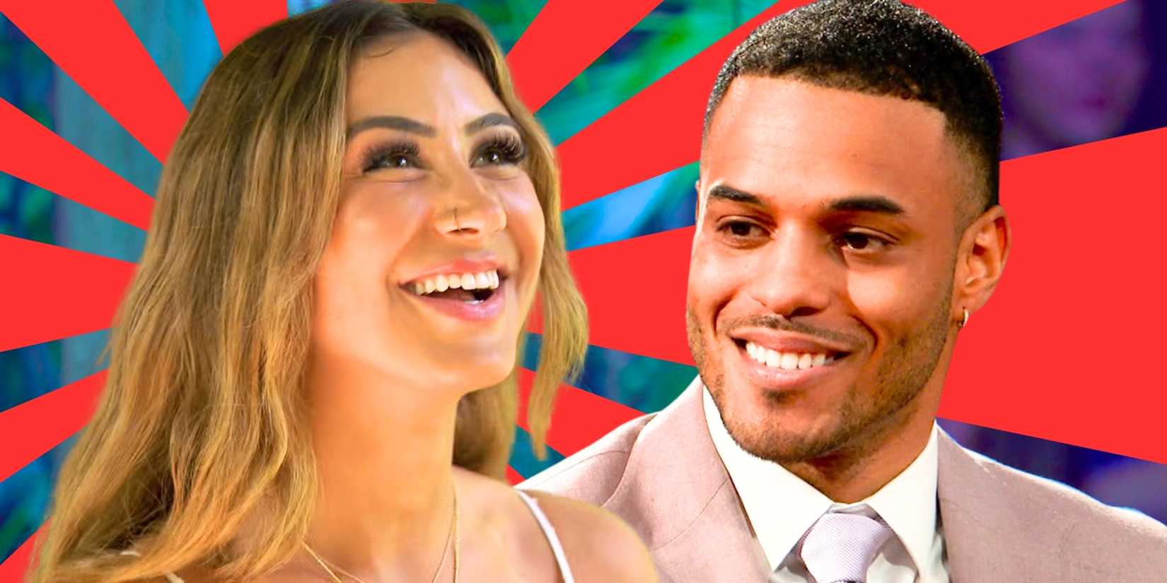 The Bachelor’s Juliana Pasquarosa and Grant Ellis smile