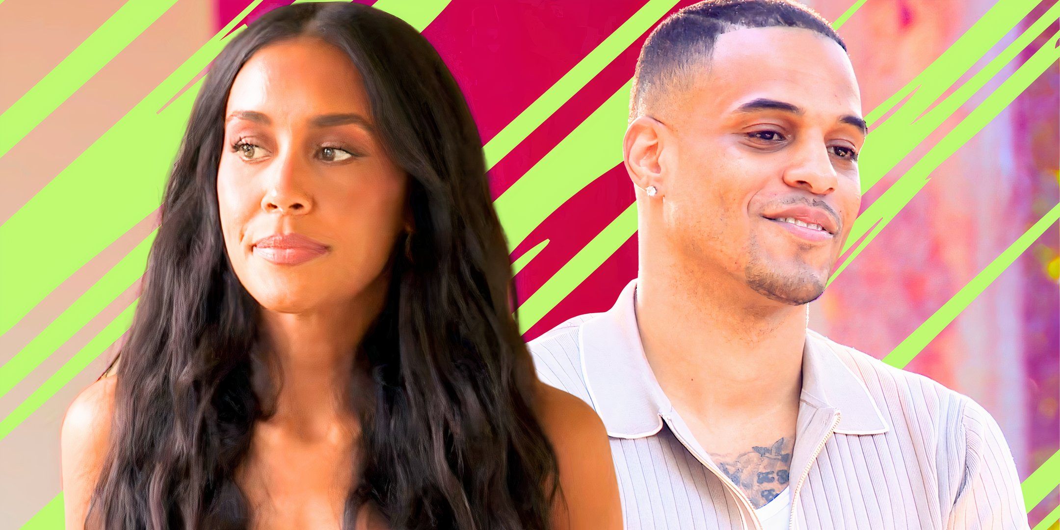 side by side image of The Bachelor Season 29&rsquo;s Litia Garr and Grant Ellis