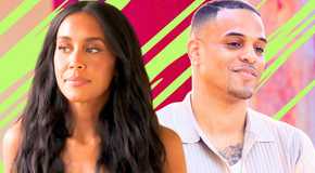 side by side image of The Bachelor Season 29's Litia Garr and Grant Ellis
