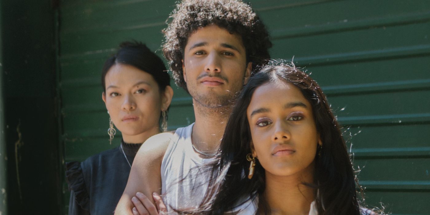 The cover of Westerners with three characters staring at the camera.