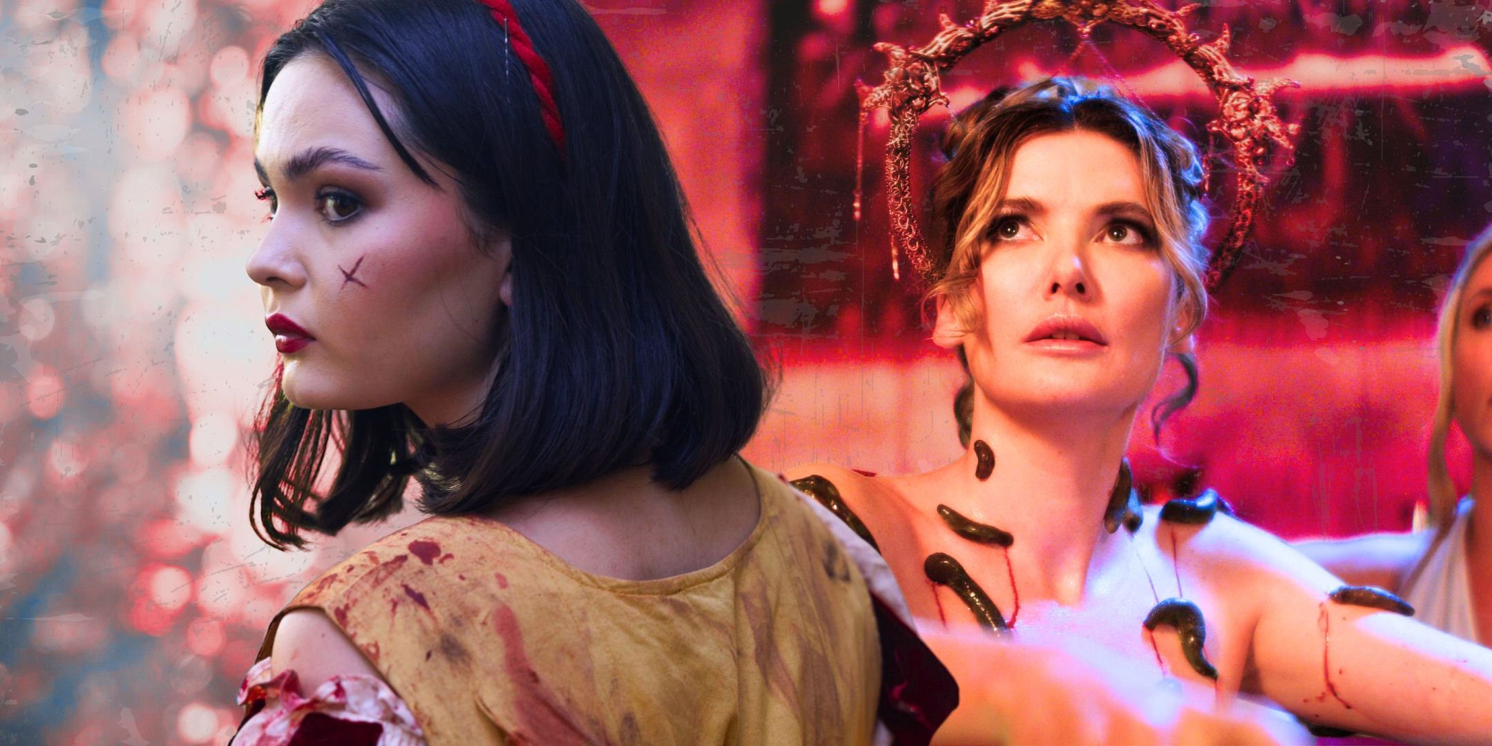 Sanae Loutsis as Snow White and Chelsea Edmundson as The Evil Queen in The Death of Snow White