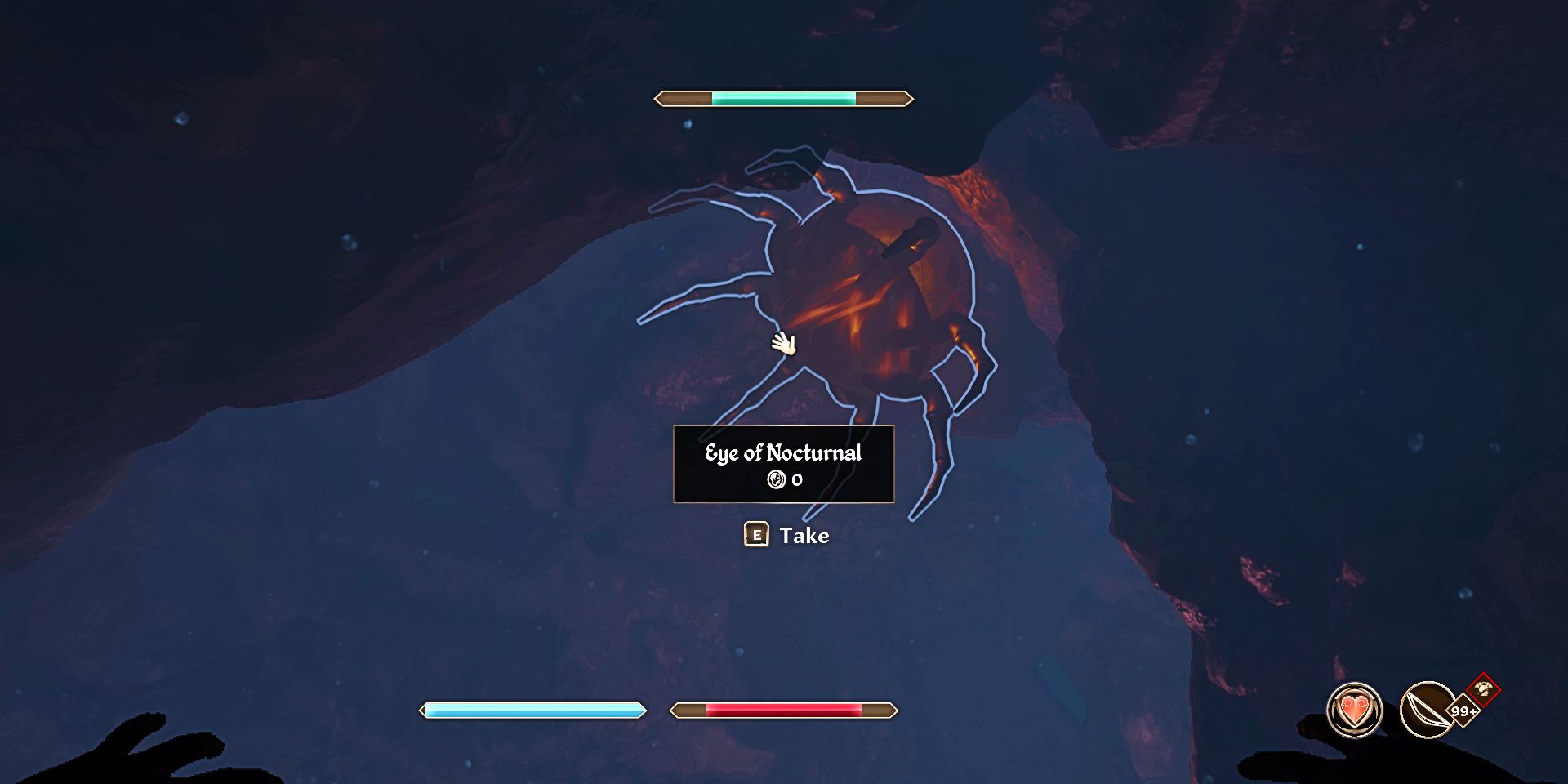 The Eye of Nocturnal floating in Oblivion Remastered.