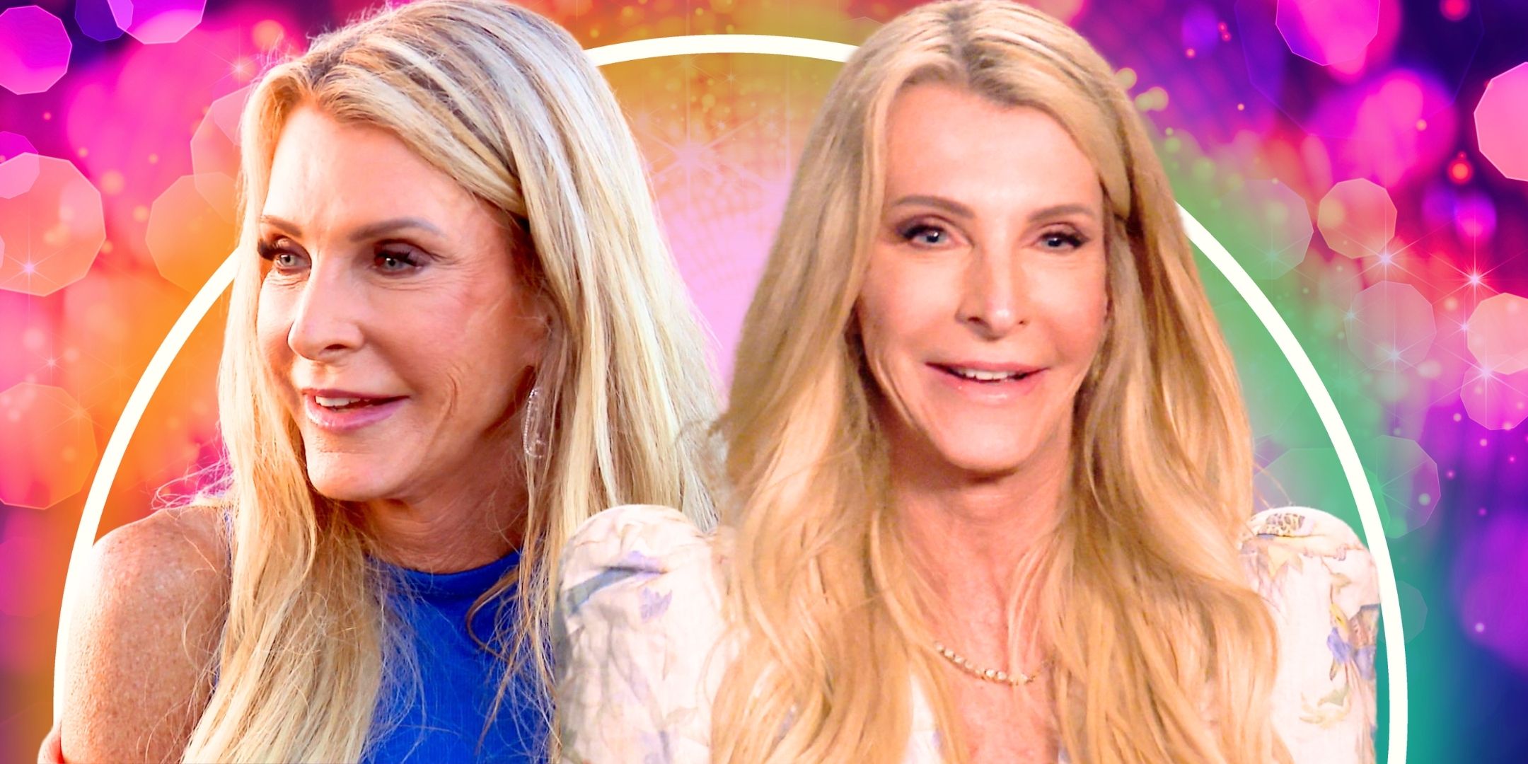 The Golden Bachelorette’s Joan Vassos smiles in a montage image.