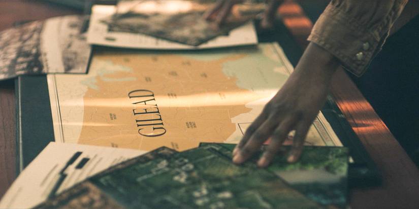A map of Gilead in The Handmaid's Tale Season 6 Ep 1
