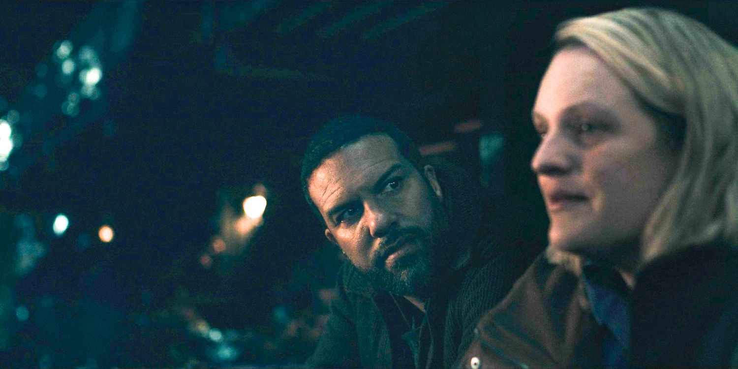 Luke (O-T Fagbenle) looking at June (Elisabeth Moss) with concern in The Handmaid's Tale Season 6 Ep 4