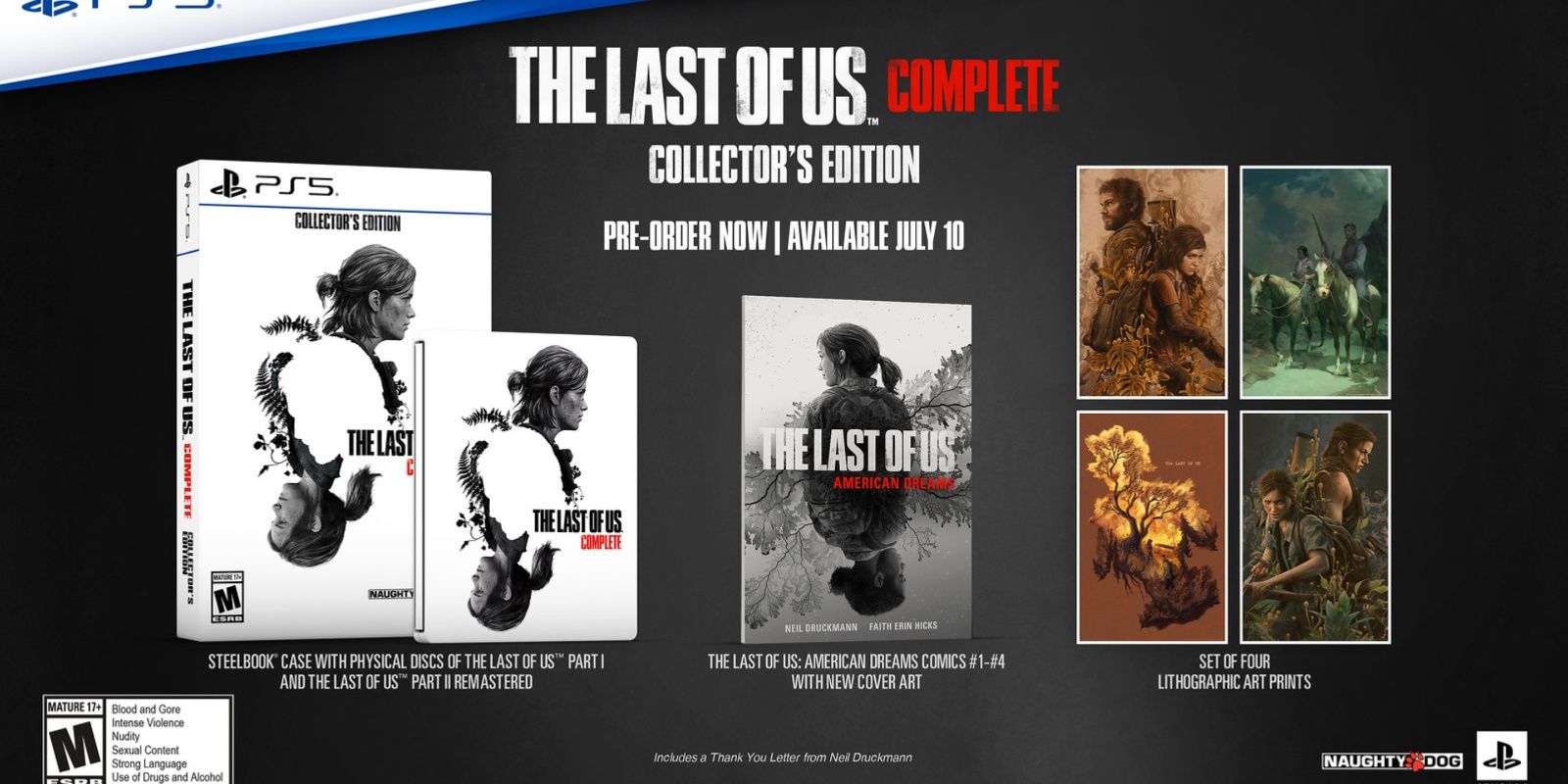 The Last of Us Complete: Collector&rsquo;s Edition pre order official image.