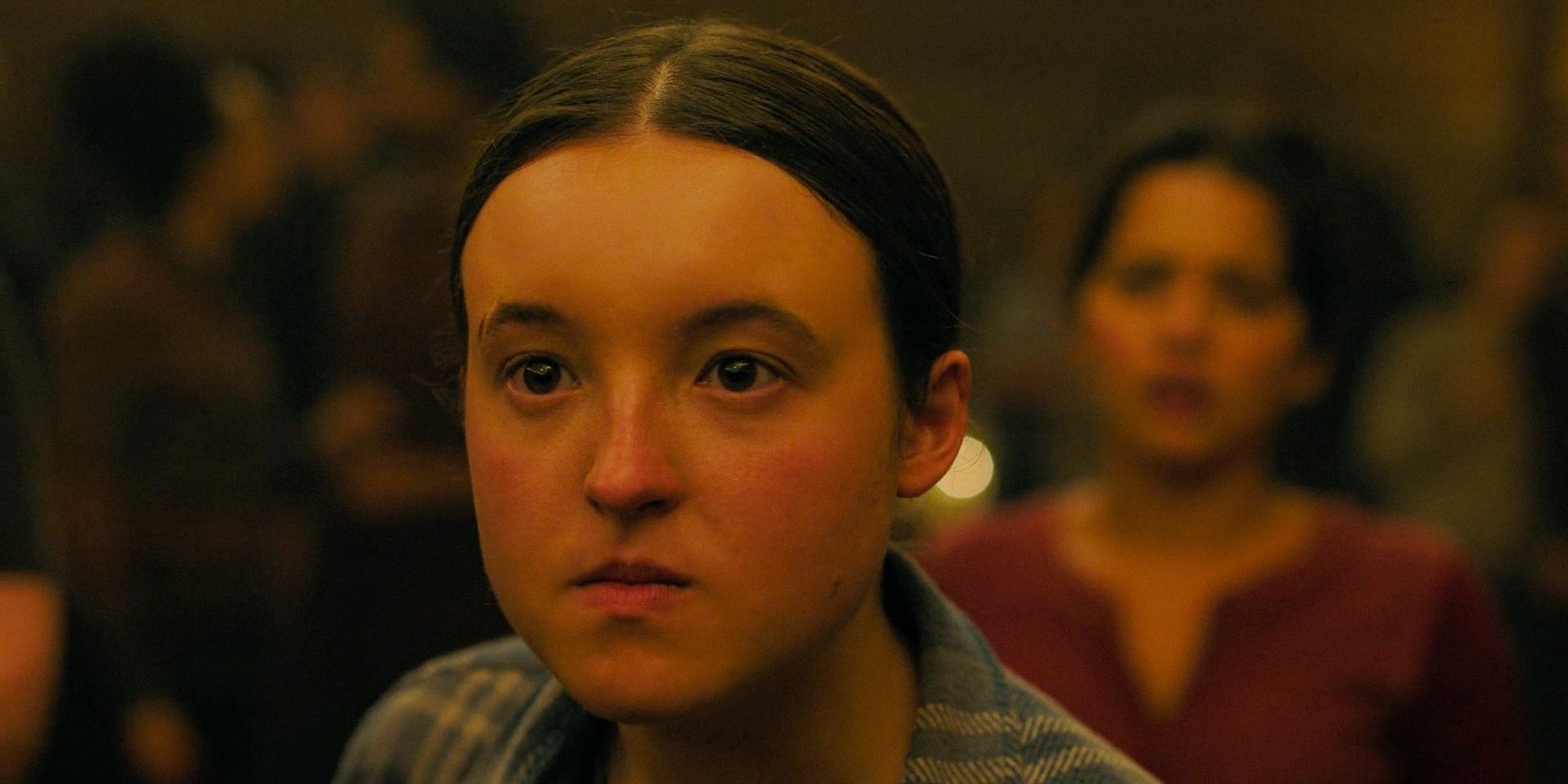 Ellie Williams (Bella Ramsey) angry in The Last of Us Season 2 Ep 1