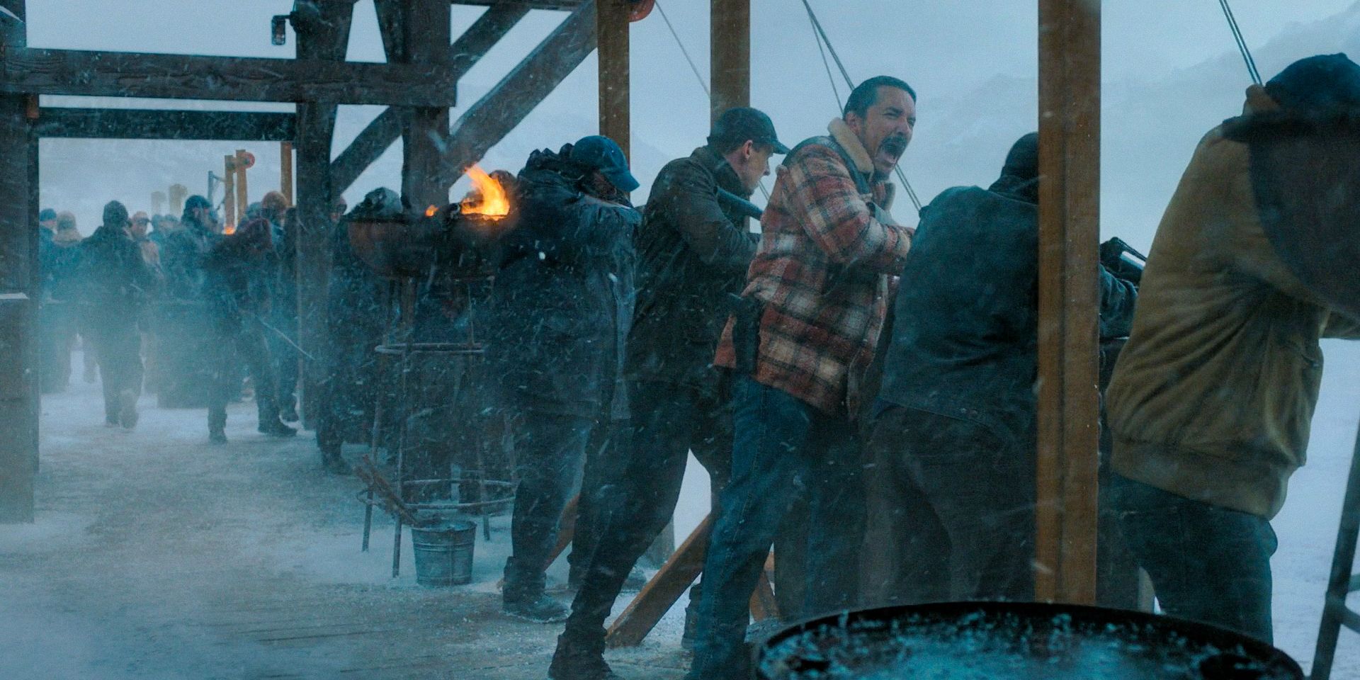 Tommy Miller (Gabriel Luna) giving orders to the snipers in The Last of Us Season 2 Ep 2