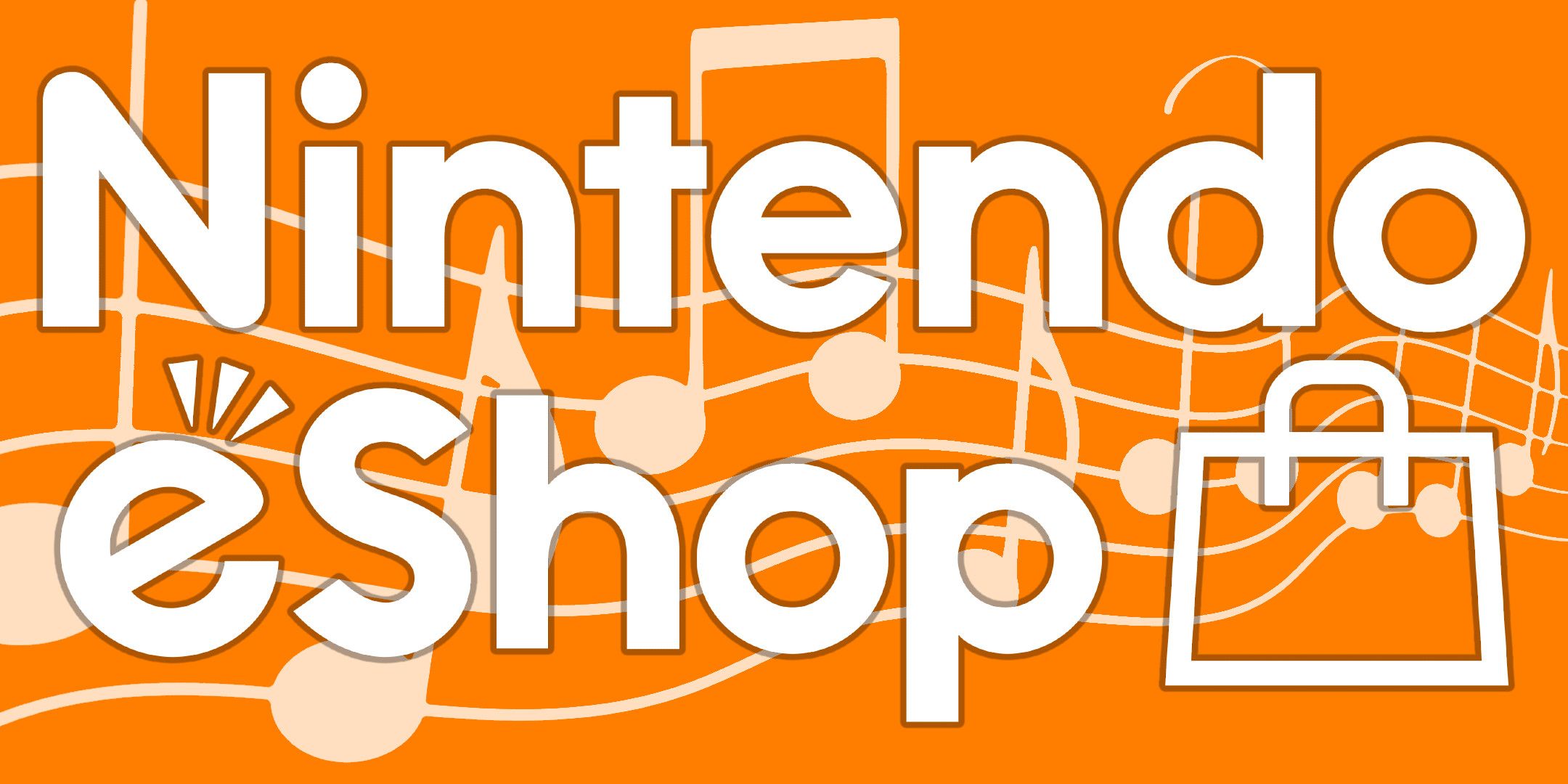 The Nintendo eShop logo with a fading music staff behind it.