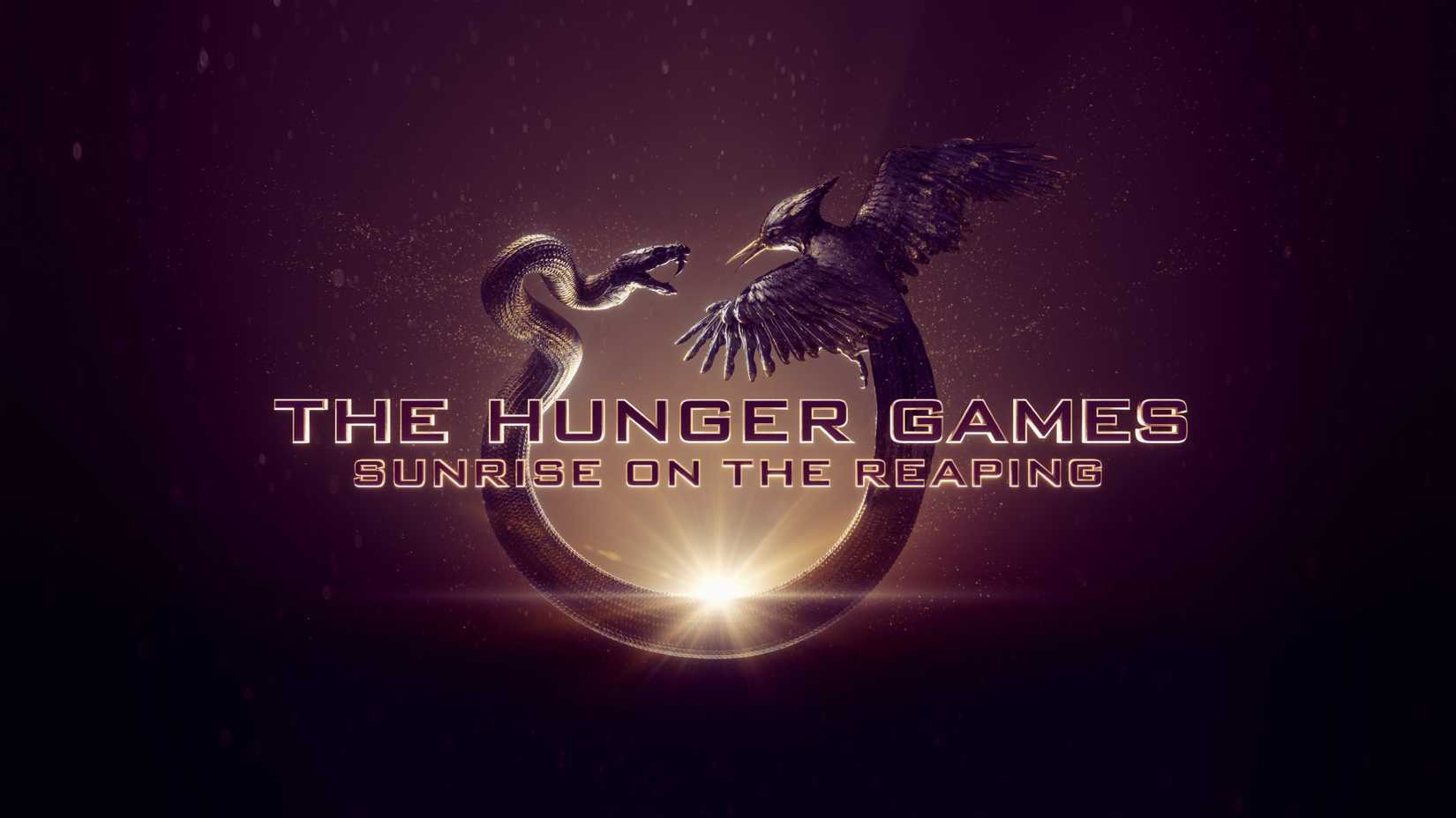 The official Hunger Games Sunrise on the Reaping logo