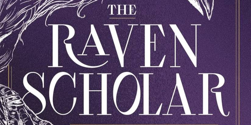 The Raven Scholar Cover featuring the title in white text and a purple background