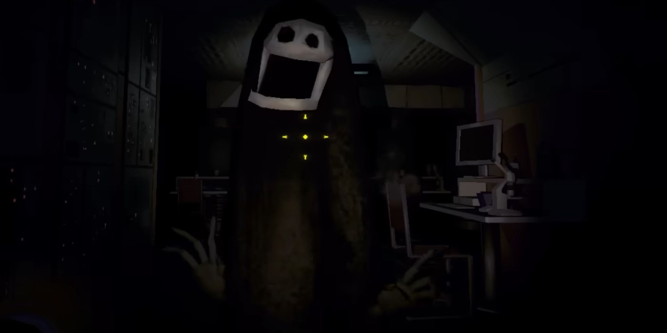 The Robe creature in REPO about to attack.