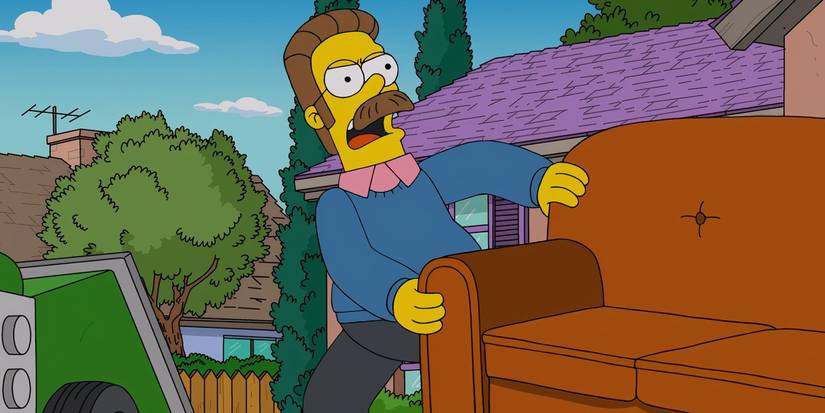 The Simpsons Flanders Homer Couch 2