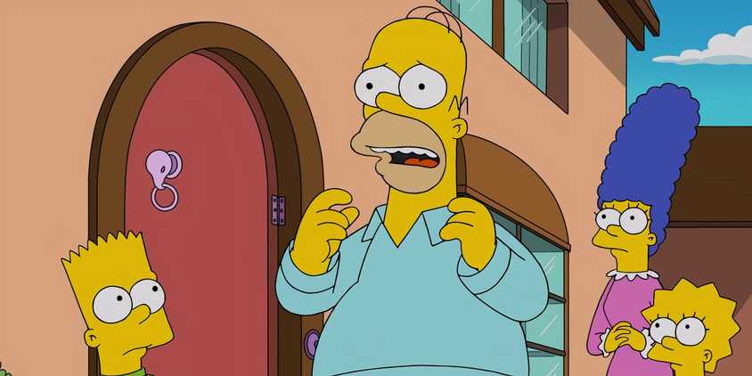 The Simpsons Flanders Homer Couch 4