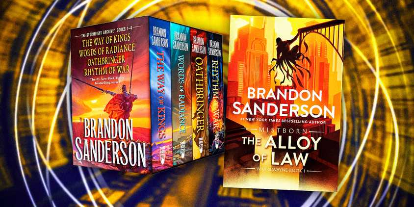 Covers of The Stormlight Archive and The Alloy of Law